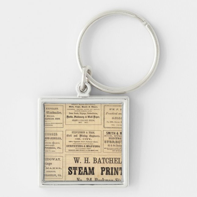 Advertisements for oil key ring (Front)