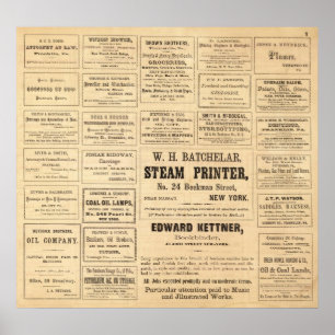 Advertisements for oil poster