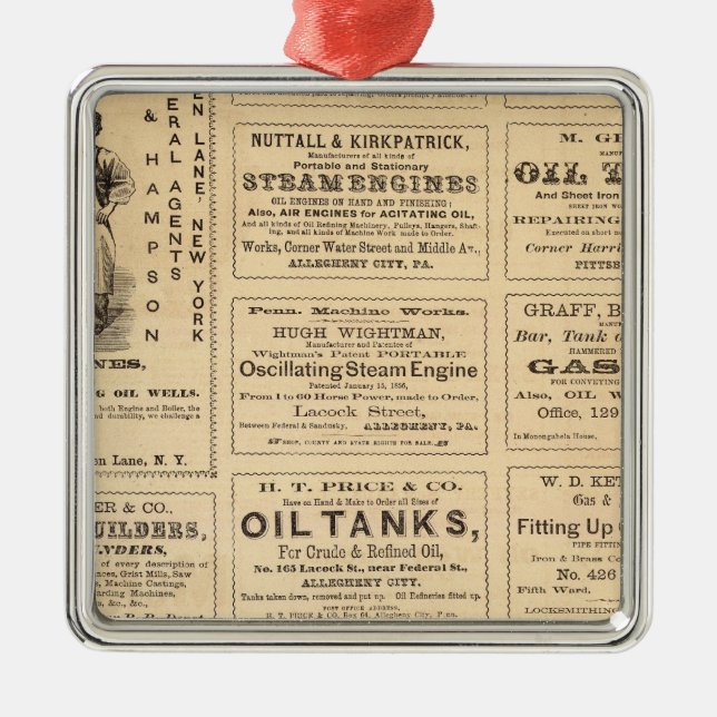 Advertisements Metal Tree Decoration (Front)