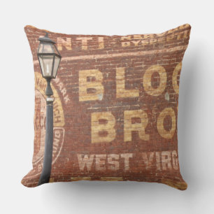 Advertisements on side of building cushion