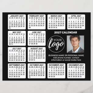 Advertising Calendar on Paper Sheet