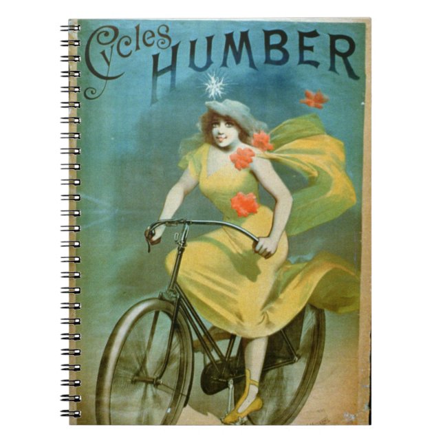 Advertising for 'Humber Cycles' (colour litho) Spiral Notebook (Front)