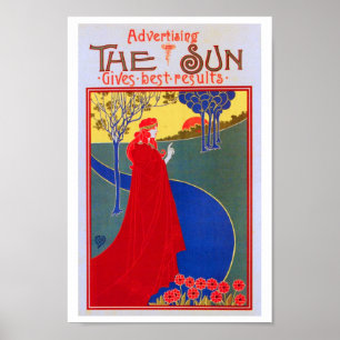 Advertising in the Sun, 1896 Vintage Poster