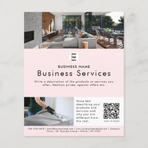 Advertising Leaflet House Cleaning Maid Service Flyer