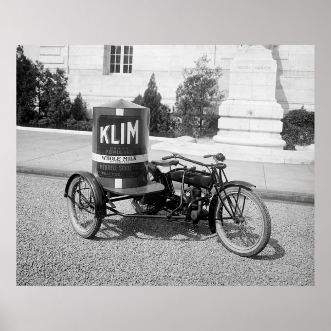 Advertising Motorcycle, 1921 Poster (Front)
