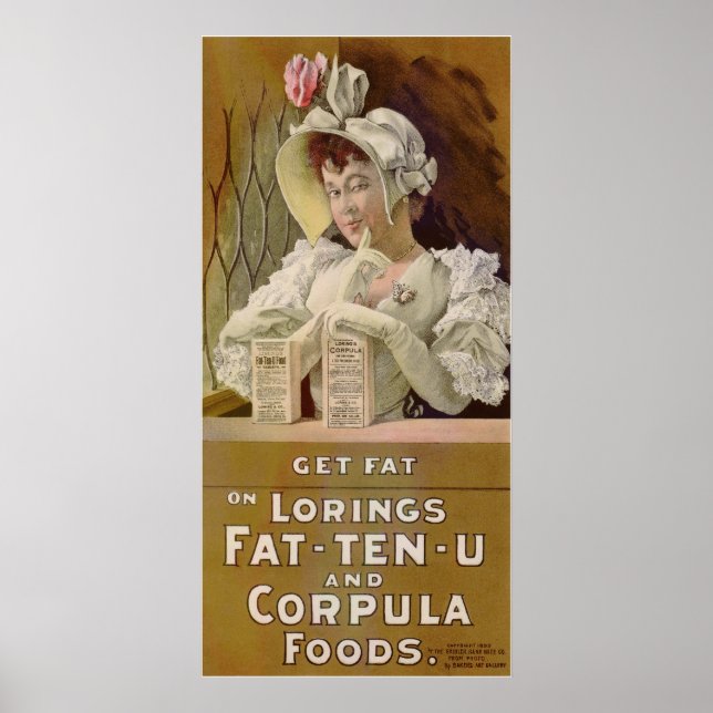 Advertising Poster for Get Fat Food Tablets (Front)