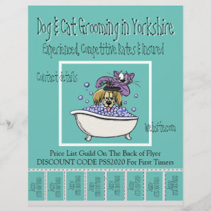 Advertising Promotional Flyers Dog & Cat Grooming