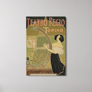 Advertisment for the 'Theatre Royal' Canvas Print