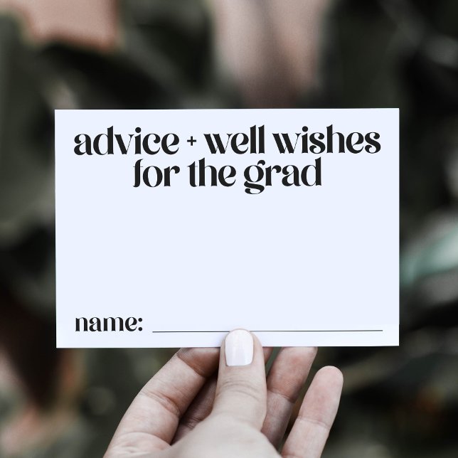 Advice and Well Wishes Cards for the Grad (Creator Uploaded)