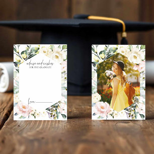 advice and wishes   Boho Graduation Enclosure Card