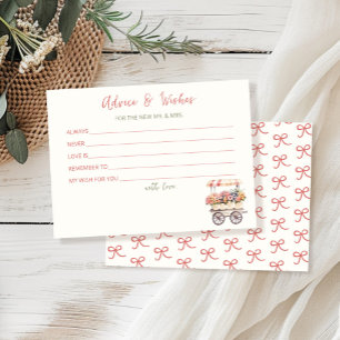Advice and Wishes Flower Market Bridal Shower Card