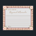 Advice and Wishes for Couple Bridal Shower card<br><div class="desc">Make it your own by adding your text (and personal photos). To access advanced editing tools,  please go to "Personalise",  scroll down and press the "click to customise further" link. See the full collection for all matching designs!</div>