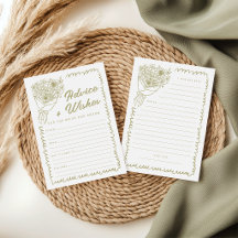 Advice and Wishes off the Market Bridal Shower