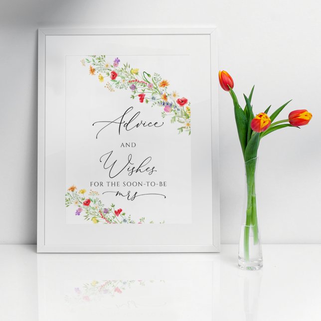 Advice and wishes poster sign (Creator Uploaded)