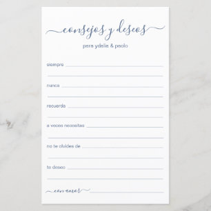 Advice and Wishes Spanish