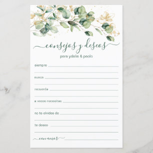 Advice and Wishes Spanish