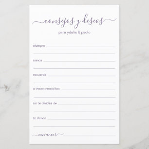 Advice and Wishes Spanish