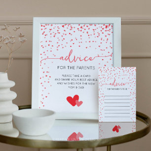 Advice Card Baby Shower Activity