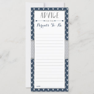 Advice Card for Mum-To-Be, Woodland Baby Shower