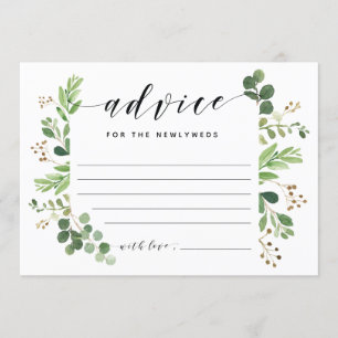 Advice card for the NEWLYWEDS