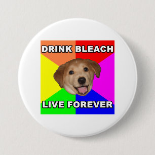 Advice Dog 7.5 Cm Round Badge