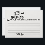 Advice for Bride to Be- Bridal Shower Advice Cards<br><div class="desc">Advice for Bride to Be- Bridal Shower Advice Cards</div>