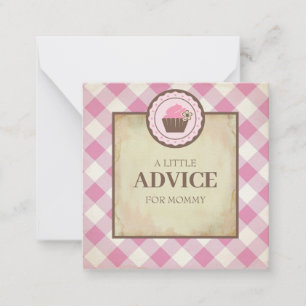 Advice For Mum Baby Shower Insert Card