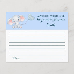 Advice for Mum & Dad Baby Shower Card