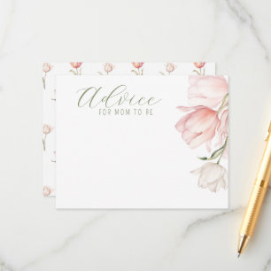 Advice for Mum to Be Card Floral Keepsake