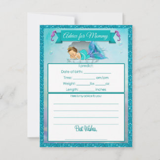 Advice for Mummy Baby Shower Cards