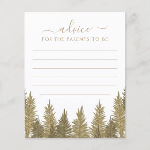 Advice for Parents Woodland Baby Shower Game