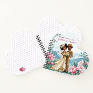 Advice for the Black Couple Bride & Groom  Notebook