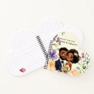 Advice for the Black Couple Bride & Groom  Notebook