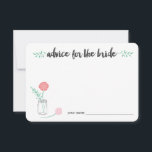 Advice for the Bride Cards | Botanical Mason Jar<br><div class="desc">Gather advice for the bride-to-be with these sweet cards. Place a stack at the entrance to the party, leave one at each place setting, or pass them around. Our botanical mason jar design features flowers and leaves in pink, peach and mint, nestled in a pretty glass jar. Coordinates with our...</div>