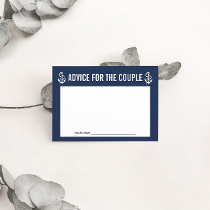 Advice for the Couple   Nautical Rope & Anchor