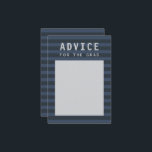 Advice for the Grad Modern Blue Sporty Stripes Enclosure Card<br><div class="desc">"Advice for the Grad" card with modern blue sporty stripes.</div>