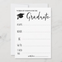 Advice For The Graduate | Words of Wisdom