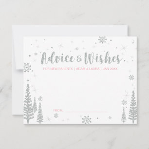 Advice for the mum, parents Baby Shower Activity Invitation