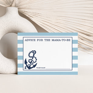 Advice for the Mum to Be   Blue Nautical Stripe