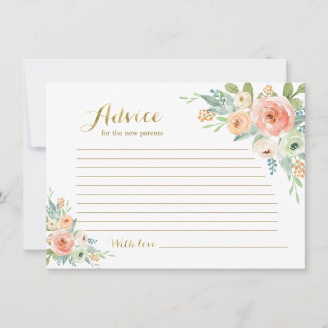 Advice for the mum to be invitation (Front)