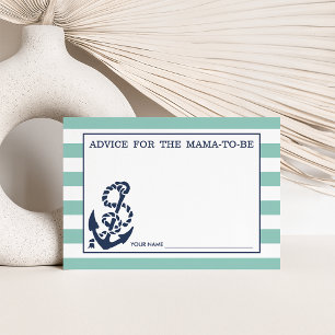 Advice for the Mum to Be   Mint Nautical Stripe