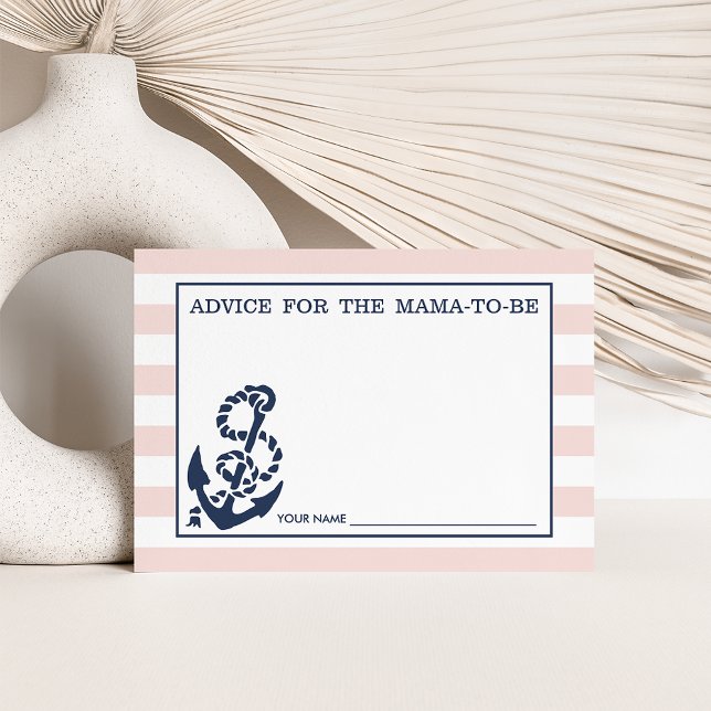 Advice for the Mum to Be | Pink Nautical Stripe (Creator Uploaded)