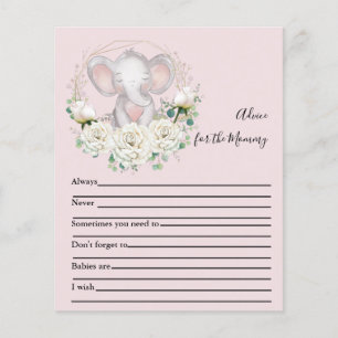 Advice for the Mummy Baby Shower Game