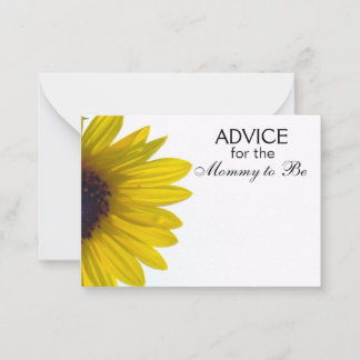 Advice for the Mummy to Be Giant Sunflower Cards