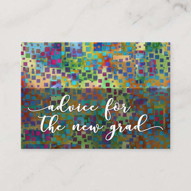 Advice for the New Grad, Colourful Confetti, 2 (Front)