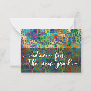 Advice for the New Grad, Colourful Confetti, 2 Card