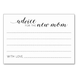 Advice for the New Mum Guest Book Cards