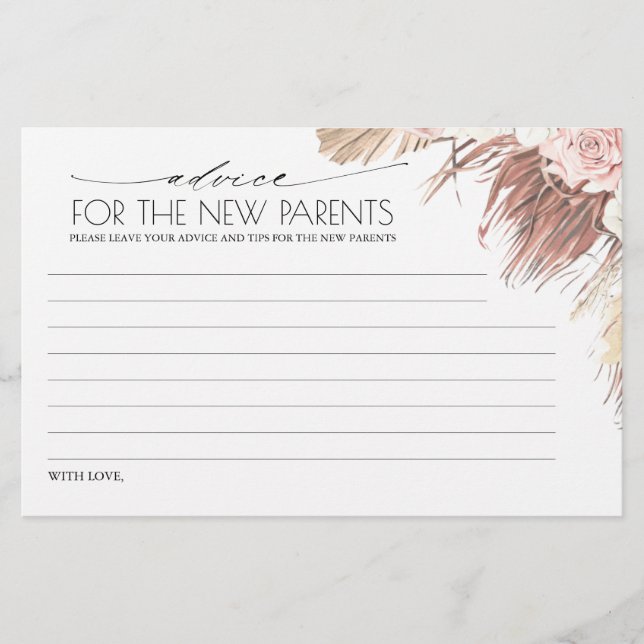 Advice For the New Parents or Mummy To Be (Front)