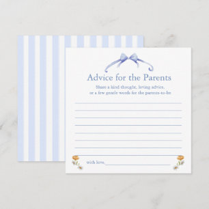 advice for the parents card
