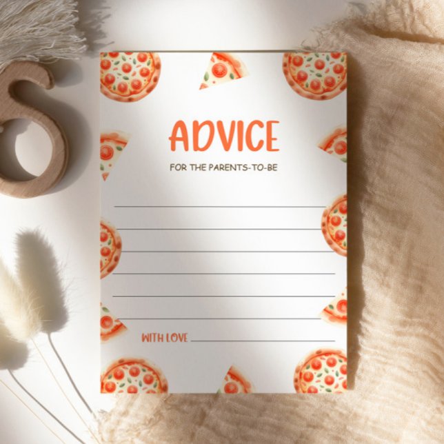 Advice For The Parents, Pizza Baby Shower Advice Invitation (Creator Uploaded)